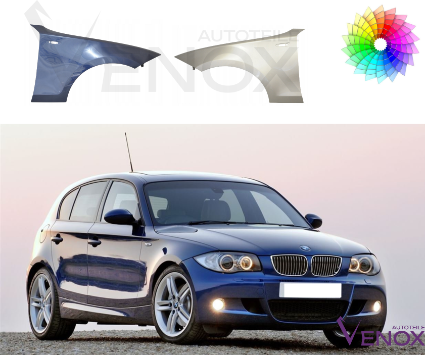 Voor BMW E81 E82 E87 E88 04-13 FRONT RIGHT Spatbord GESPORTEERD IN UW KLEUR NAAR KEUZE - Afbeelding 2