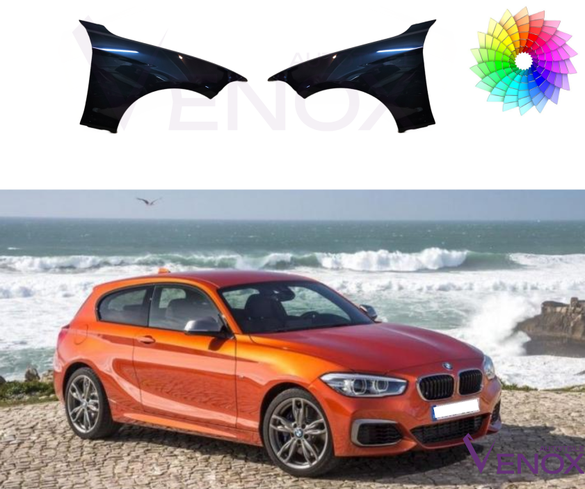 Voor BMW F20 11-19 Spatbord LINKS VOOR, GEPASTEERD in DE KLEUR VAN UW KEUZE NIEUW - Afbeelding 2