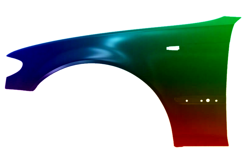 Voor spatbord BMW 3 Reeks E46 01-06 Rechts gespoten in gewenste kleur - Afbeelding 2