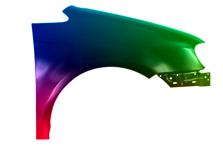 Voor Vw Touran 1T 03-06 Spatbord Voor Rechts Geschilderd In LY3D NIEUW - Afbeelding 2