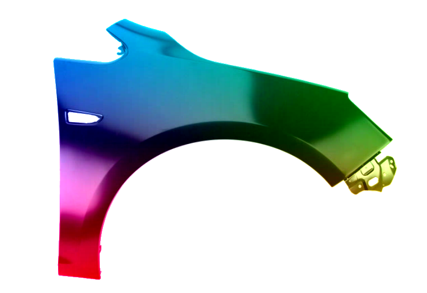 Voor Opel Astra J 09-15 Spatbord VOOR RECHTS GESPUITEN IN Z177 NIEUW - Afbeelding 2
