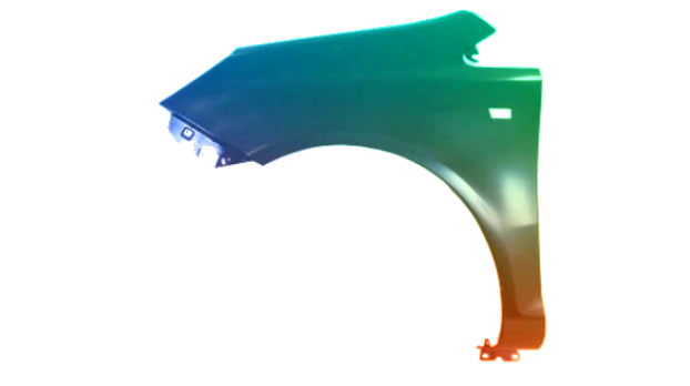 Voor Opel Corsa D 06-15 Spatbord LINKS VOOR GESPOTT IN Z157 NIEUW - Afbeelding 2