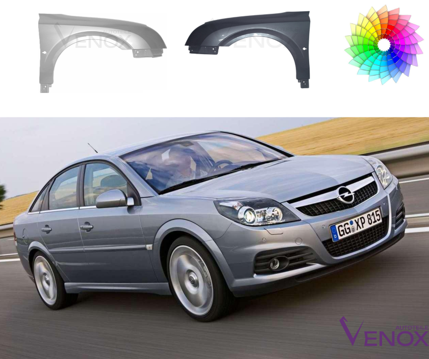 Voor Opel Vectra C Signum 01-05 Spatbord linksvoor, gespoten in de kleur van uw keuze - Afbeelding 3