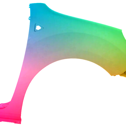 Spatbord Renault Kangoo rechts gespoten in gewenste kleur 2008-2015 NIEUW