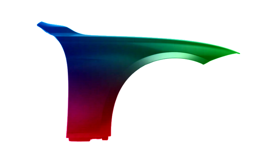 Voor BMW F30 F31 F34 F35 12-19 FRONT RIGHT Spatbord IN 354 gespoten NIEUW - Afbeelding 2