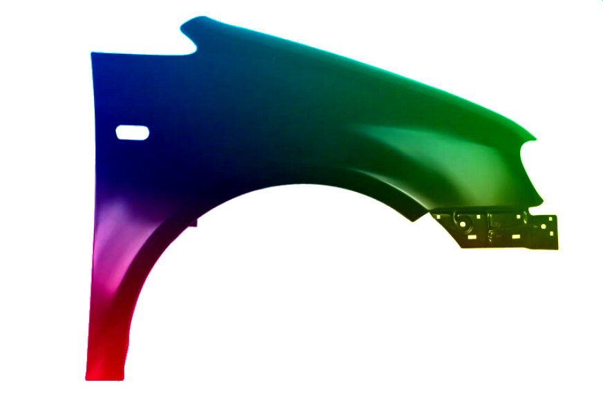 Voor VW CADDY 04-10 FRONT RIGHT Spatbord IN LA5F gespoten NIEUW - Afbeelding 2