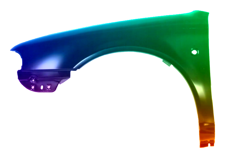 Voor Skoda Octavia 1U 97-10 Spatbord VOOR LINKS GELakt IN 4590 LF5K NIEUW - Afbeelding 2