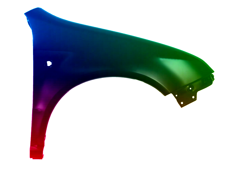 Voor Skoda Fabia 6Y 00-07 FRONT RIGHT Spatbord IN 1026 LF9E gespoten NIEUW - Afbeelding 2