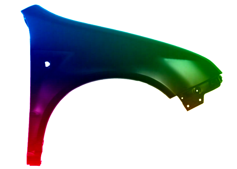 Voor Skoda Fabia 6Y 00-07 FRONT RIGHT Spatbord IN 9885 LC3L gespoten NIEUW - Afbeelding 2