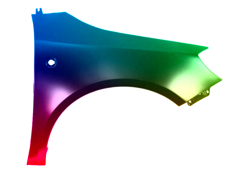 Voor Skoda Fabia 5J 07-15 FRONT RIGHT Spatbord IN 4711 LF5A gespoten NIEUW - Afbeelding 2