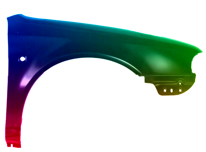 Voor Skoda Octavia 1U 97-10 FRONT RIGHT Spatbord IN 9153 LF8J gespoten NIEUW - Afbeelding 2