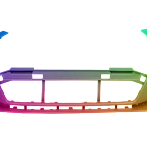 Voor Audi A3 8V 2016-2020 SRA voorbumper gespoten in de gewenste kleur NIEUW