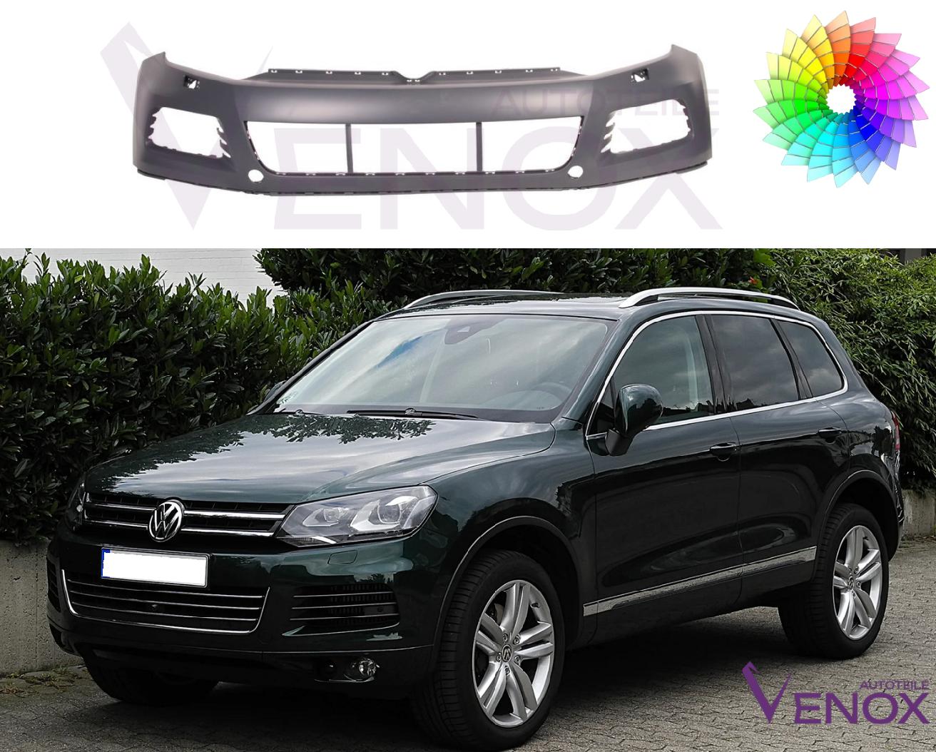 Voor VW Touareg 7P 2010-2014 Voorbumper gespoten in de gewenste kleur - Afbeelding 2