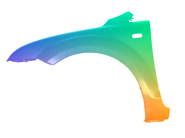 Spatbord links voor Ford Focus MK2 2004-2008 Kelp Mettalic - Afbeelding 2