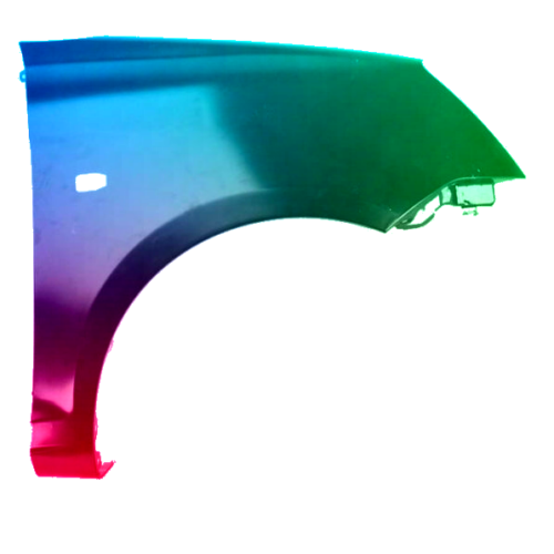 Spatbord rechts Voor Kia Picanto (SA) 2004-2008 Gespoten in gewenste kleur