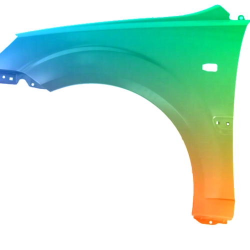Spatbord links Voor Kia Rio (DE) 2005-2011 Gespoten in gewenste kleur